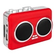 thumbnail image 2 of BELOVING Lecteur de Cassette avec Prise pour Écouteurs Convertisseur Cassette MP3 USB Rouge, 2 of 9