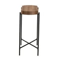 thumbnail image 3 of Baxton Studio Table Console Industrielle Moderne en Bois Finition Noyer Brun et Métal Noir, 3 of 5