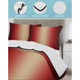 thumbnail image 4 of Quilts Queen Size, Khaki Red Black Ombre Soft Comforter Bedding Set for Bed, Modern Abstract Art Gradient Lightweight Quilted Bedspread with Pillow Cover(2 Pieces) for All Season, 90x96 Inch, 4 of 6