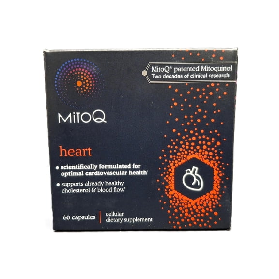 MitoQ  Heart Premium CoQ10 Antioxidant 60 Capsules