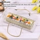thumbnail image 5 of Caja de embalaje de pastel Kearding transparente portátil 10 piezas contenedor de postre rectangular, 5 of 6