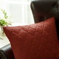 thumbnail image 2 of Home Soft Things Quilted Micromink 4 Piece Throw Pillow Cover Set - Rooibos Tea - 20" x 20", 2 of 5