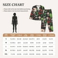 thumbnail image 4 of Pajama Sets for Women 2 Pcs, Stamp Pattern Grape Button Down Long Sleeve Sleepwear Lounge PJ Sets, 4 of 6
