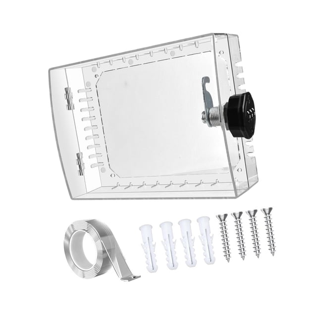 Caja de seguridad para termostato, funda protectora universal con cerradura para escuela y restaurante.