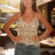thumbnail image 3 of Tops de Verano de las Mujeres con Lentejuelas con Cuentas de Cuello en V, Blusa Glamorosa para el Uso de la Fecha de la Fiesta, 3 of 7