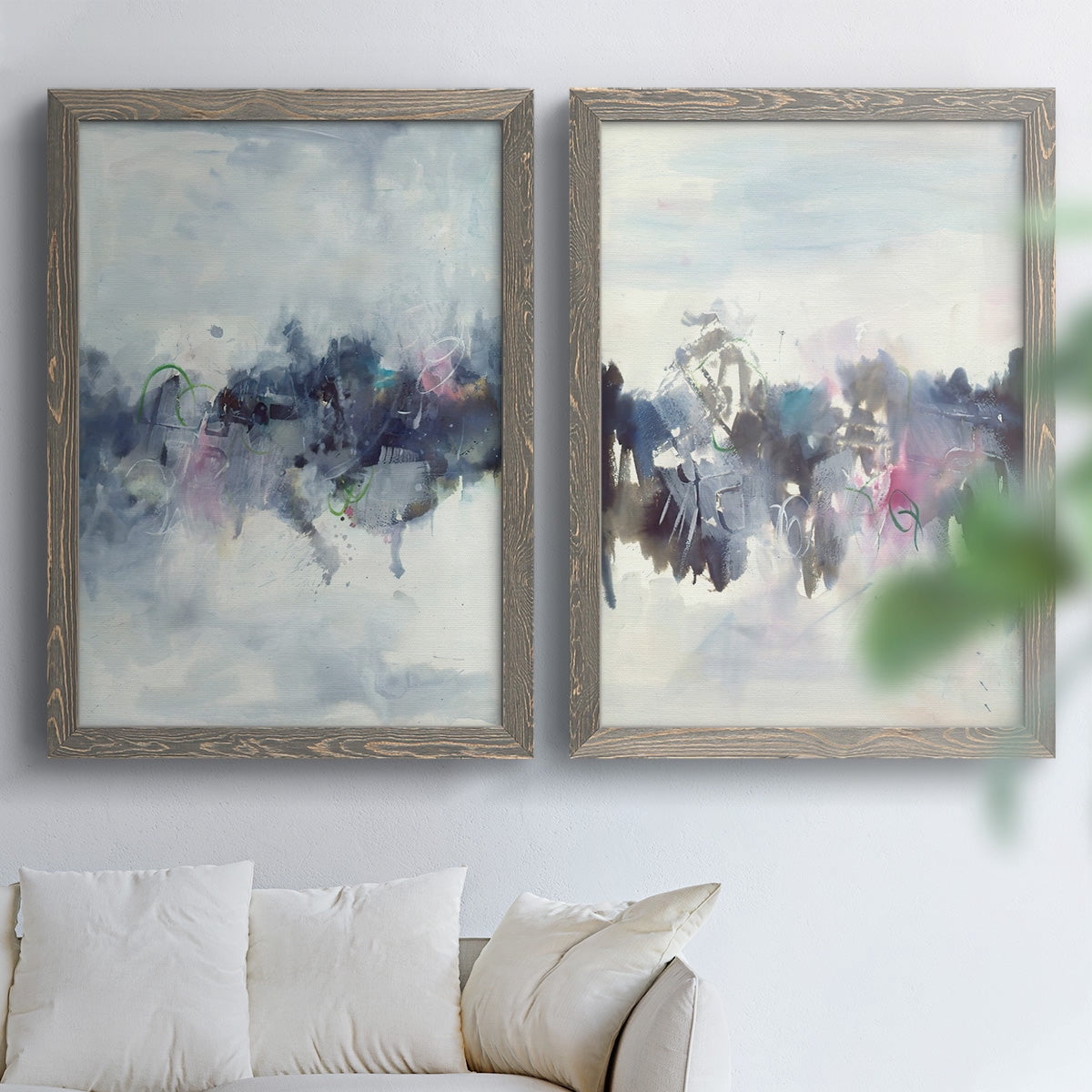 Birds I - Premium Framed Canvas 2 Piece Set - Ready to Hang