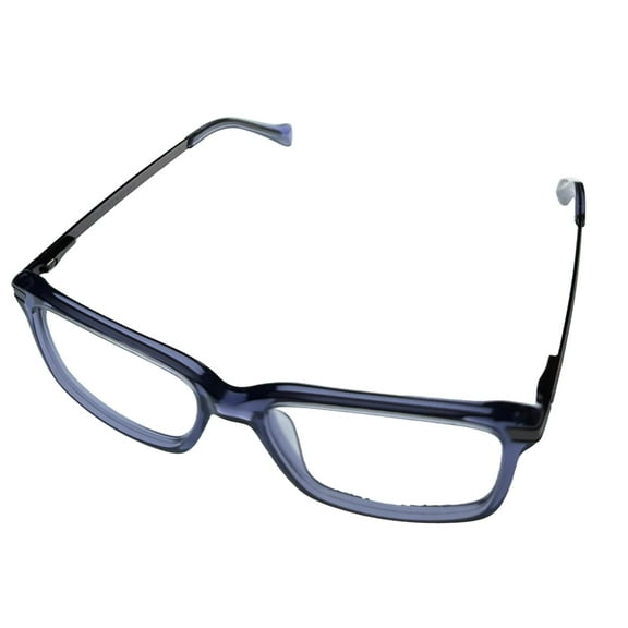 Lucky Mens Ophthalmic Blue Soft Rectangle Plastic Frame D815. 50mm