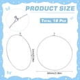 thumbnail image 2 of 18Pcs Blank Bangle Bracelets Wire Blank Bracelets Bulk 304 Stainless Steel Textured Simple Thin Open Wire Charm Bangles Wire Bangle Bracelet for DIY Crafts Women Bracelets Making Supplies, 2 of 6