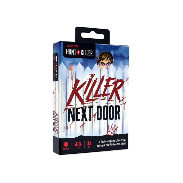 Hunt A Killer : Le Tueur d’à Côté – Jeu de Cartes à Déduction Sociale pour Familles et Adultes, Jeu de Mystère Rapide pour 3 à 6 Joueurs, 10 Ans et Plus
