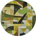 thumbnail image 2 of Addison Rugs Mayfield Premium Machine Washable Transitional Abstract Green Round Rug, 8' x 8', 2 of 6