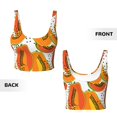 thumbnail image 6 of Sports Bra For Women, Funny Papaya Sports Bras For Women High Support, Workout Tank Tops Woman With Removable Cups, 6 of 8