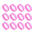 thumbnail image 1 of 12Pcs Silicone Rubber Bands,20mm/0.8inch Rubber Bands Rings Cable Ties for Cord Wrapping Bag Wraps, Pink, 1 of 6