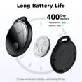 thumbnail image 5 of Air Tracker Tags-4 Pack: Bluetooth Item Finder, Item Locator Compatible with Apple Find My APP (iOS Only) Replaceable Battery, IP68 Waterproof, Bluetooth Tracker for Luggage/Bags/Keys, FCC Approved, 5 of 11