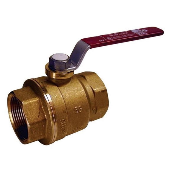 ProLine 1-1/2 In. FIP Forged Brass Full Port Ball Valve
