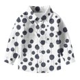 thumbnail image 4 of Mgmyaa Boys and Girls Button Down Shirt Long Sleeve Collared Casual Shirts Spring Summer Kids Blouses Comfortable Daily Wear Size 3-16Years, 4 of 5
