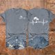 thumbnail image 2 of Tops Cortos para las Mujeres, Casual Impreso Delantero Corto Espalda Larga Manga Corta Raglan Cuello Redondo Blusa Hecha de Poliéster, Tops Largos para las Mujeres, 2 of 3