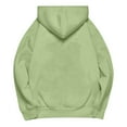 thumbnail image 7 of MIASHUI Women's Raglan Sleeve Pullover Hoodie, Spring Fall Long Sleeve Casual Sweatshirt, Loose Fit Solid Color Hooded Top Light Green,S, 7 of 7