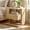 Natural, variant on Christopher Knight Home Mid-Century Nightstand with Drawer, Unique C-Shaped Bedside Table, Natural