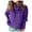 85#Purple, variant on Turtleneck Sweater Women Plus Size Tunic Long Sleeve Cable Knit Sweaters Lightweight Chunky Pullover High Neck Yellow 4XL
