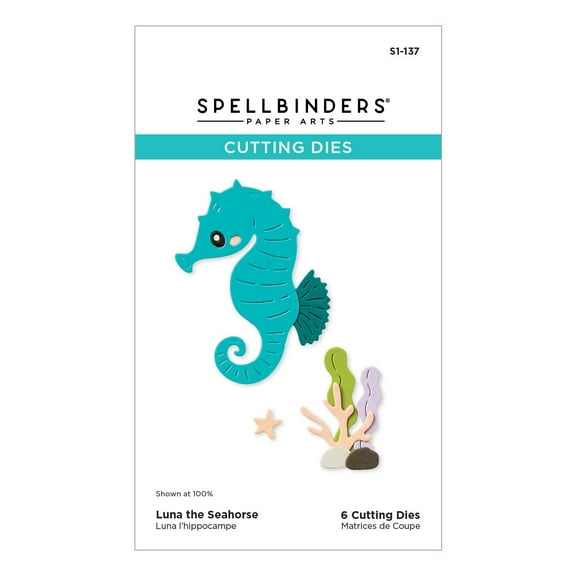 Spellbinders Etched Die From The Out And About Collection-Luna The Seahorse
