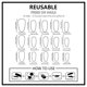 thumbnail image 3 of Pack of 30 Almond Shape False Nail ABS Press On Nail Fashionable Design for Easy Application at Home Parties Daily Use, 3 of 4