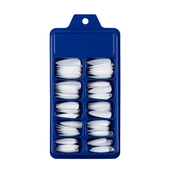 Full Cover Stiletto Nails for Women and Girls - Acrylic Nail Design for Elegant Salon Manicure Extensions