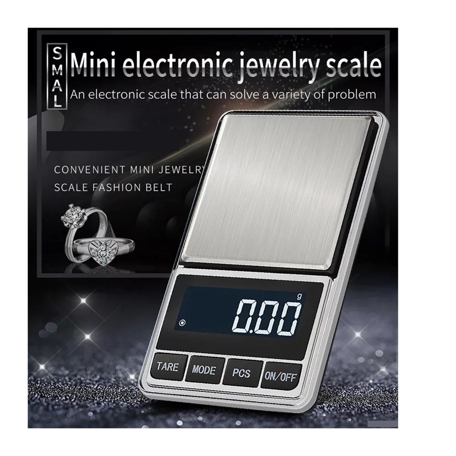 Pocket Scale Precision Digital Electronic Gold Jewelry Carat Diamond Balance Mini Portable Weighing ,Multifunction