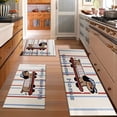 thumbnail image 2 of Floral Kitchen Rugs Sets of 3, Non Slip Kitchen Rugs and Mats Washable Farmhouse Kitchen Rugs Floral Kitchen Floor Mat Carpet Runner Rugs for Hallway Laundry Room, 2 of 12