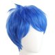 thumbnail image 2 of Peluca genérica para cosplay, corta, azul, estilo anime, 20 cm, para adultos/adolescentes, 2 of 3