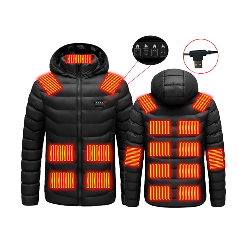 TODPD Mens Heated Jackets Four Control 19zone Intelligent Constant