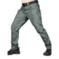 thumbnail image 2 of Wangscanis Men Cargo Pants, Zipper Button Closure Solid/Snakeskin Print Casual Pants Trousers with Pockets, 2 of 2