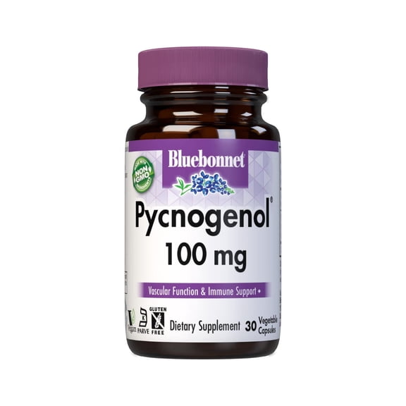 Bluebonnet Nutrition Pycnogenol 100mg - For Vascular and Immune Health* - 30 Count