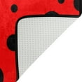 thumbnail image 5 of SKYSONIC 72x48in Red Ladybird Bug Area Rug, Polka Dots Pattern Floor Carpet for Indoor Living Dining Room and Bedroom Area, 5 of 7