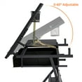 thumbnail image 4 of Alden Design Adjustable Drafting Table with Stool, Black, 4 of 12