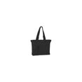 thumbnail image 1 of UltraClub Recycled Polyester Super Feature Tote, Black, 1 of 2