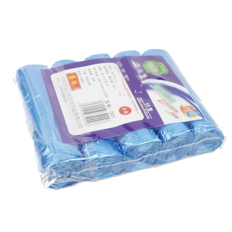 KASTWAVE Trash Bag, Strong Trash Bags Colorful Clear Garbage Bags