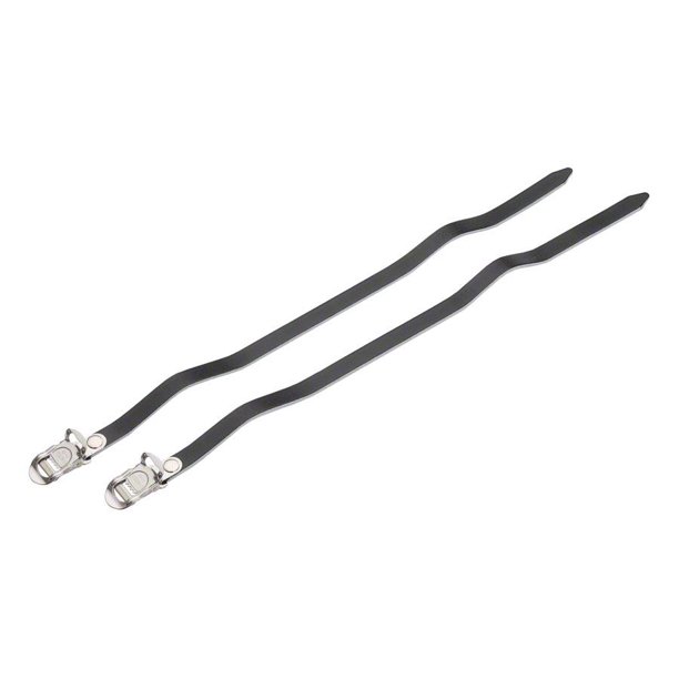 MKS Leather Toe Straps 420mm Long Black