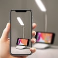 thumbnail image 3 of LED Desk Lamp Eye Caring Table Lamp 3 Color Stepless Dimmable Touch Table Light for Dormitory Bedside White, 3 of 10