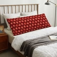 thumbnail image 4 of Naloa Christmas Red Balls Body Pillow Cover, Pillowcases with Hidden Zipper Breathable Long Pillow Case (Pillows are not included,20x54 inch), 4 of 7