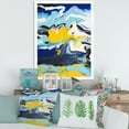 thumbnail image 3 of Designart 'Abstract Marble Composition In Blue and Yellow II' Modern Framed Art Print, 3 of 4