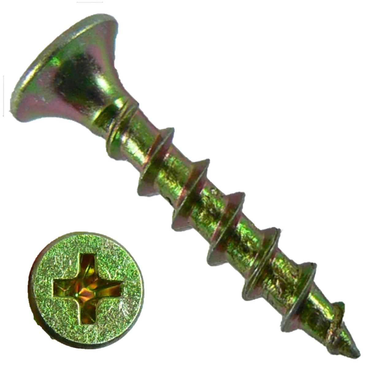 DRYWALL SCREWS YELLOW ZINC 6 x 1" 5 pounds (1,650 screws) COARSE THREAD Drywall Screws (or