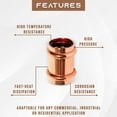 thumbnail image 4 of DMNI Propress Fitting Copper Coupling - Pack of 10 – 1” Zero Lead Coupling - Stop Press x Press, 4 of 5
