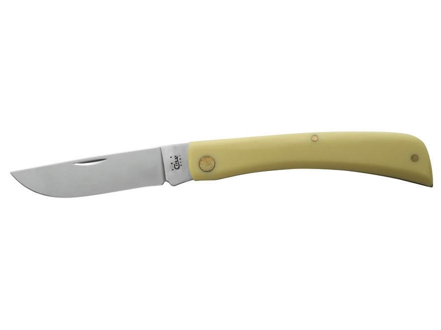 Case XX Knives Yellow Delrin Sodbuster Carbon Steel Pocket Knife