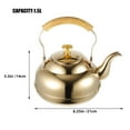 thumbnail image 4 of FENGGUIQU Whistling Tea Kettle Golden Stainless Steel Stovetop Use For Home Users 1Pack, 4 of 9