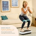 thumbnail image 2 of Lifepro Waver Mini Vibration Plate Exercise Machine – Whole Body Vibrating Plate Machine for Lymphatic Drainage, Muscle Toning & Recovery with Resistance Bands & Remote - White, 2 of 9