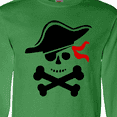 thumbnail image 4 of Inktastic Pirate Skull and Cross Bones Long Sleeve T-Shirt, 4 of 5
