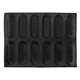 thumbnail image 2 of Formas perforadas Cacerola-antiadherentes de la cacerola del pan francés del Baguette del silicón de 12 agujeros, moldes para perritos calientes, horneando Li, 2 of 5