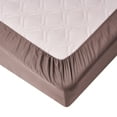 thumbnail image 4 of Lanco Amanda 4-Piece Flat Sheet Set, Plum, Easy Care 300 Thread Count Microfiber Embroidery, Cozy, 4 of 6