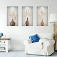 thumbnail image 7 of LAMIRO Set of 3 Art Wall Decals Removable 3D Vases Plant Wall Stickers Diy Peel And Stick Mural Decoration 3D Wall Art, 7 of 7