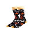 thumbnail image 3 of Halloween Socks, Spooky Crew Socks, Pumpkin Socks, Fall Themed Socks, Cute Halloween Gifts, Autumn Novelty Socks, Unisex Holiday Socks, Orange Black Patterned Socks, 3 of 7